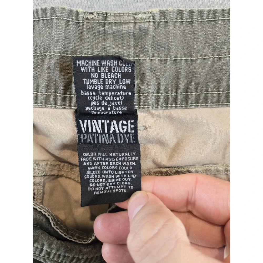 Kuhl Shorts Men's 34 Olive Ramblr Vintage Patina Dye Cargo Hike Climb Camp‎ 10" - Picture 4 of 16